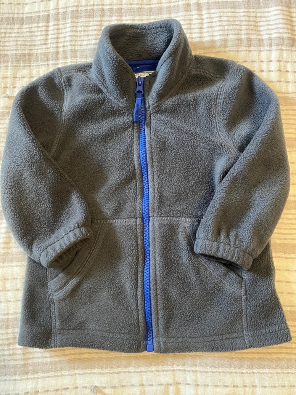 The Children's Place Toddler Boys Gray Fleece Jacket | 2T